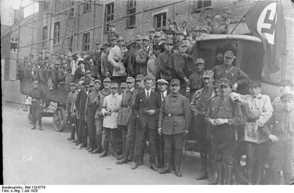 Josef Terboven (in Civilian Dress) with Members of the Essen SA (July 1926)